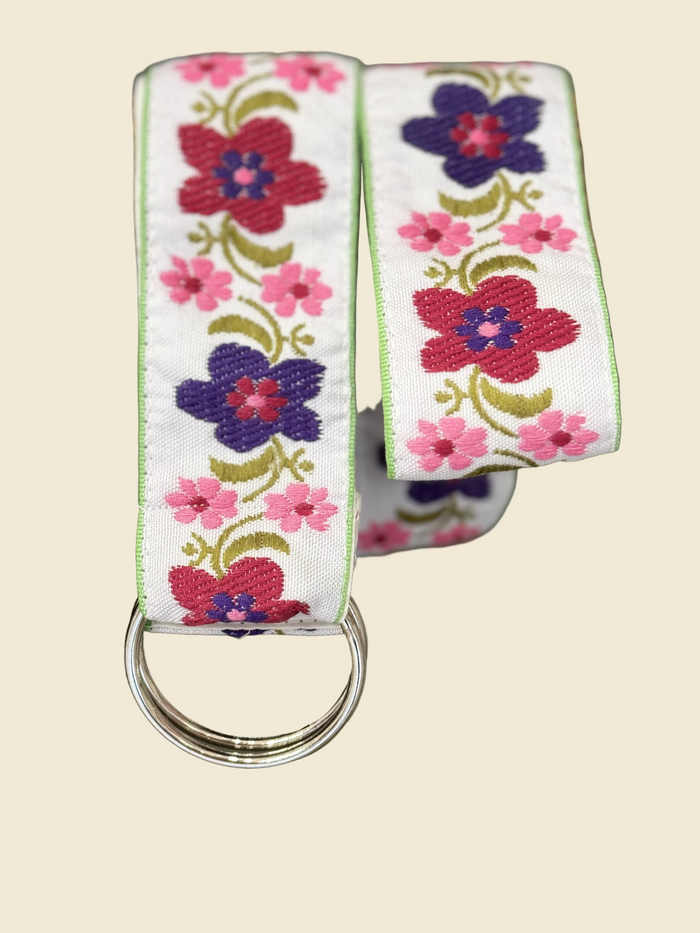 Floral Pattern Cloth Belt