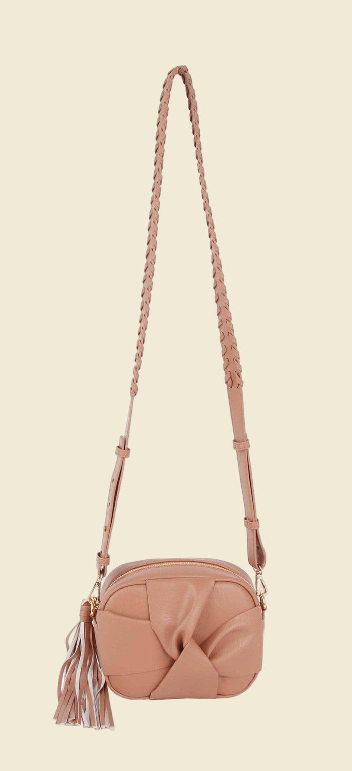 Front Knot Crossbody Purse | Blush