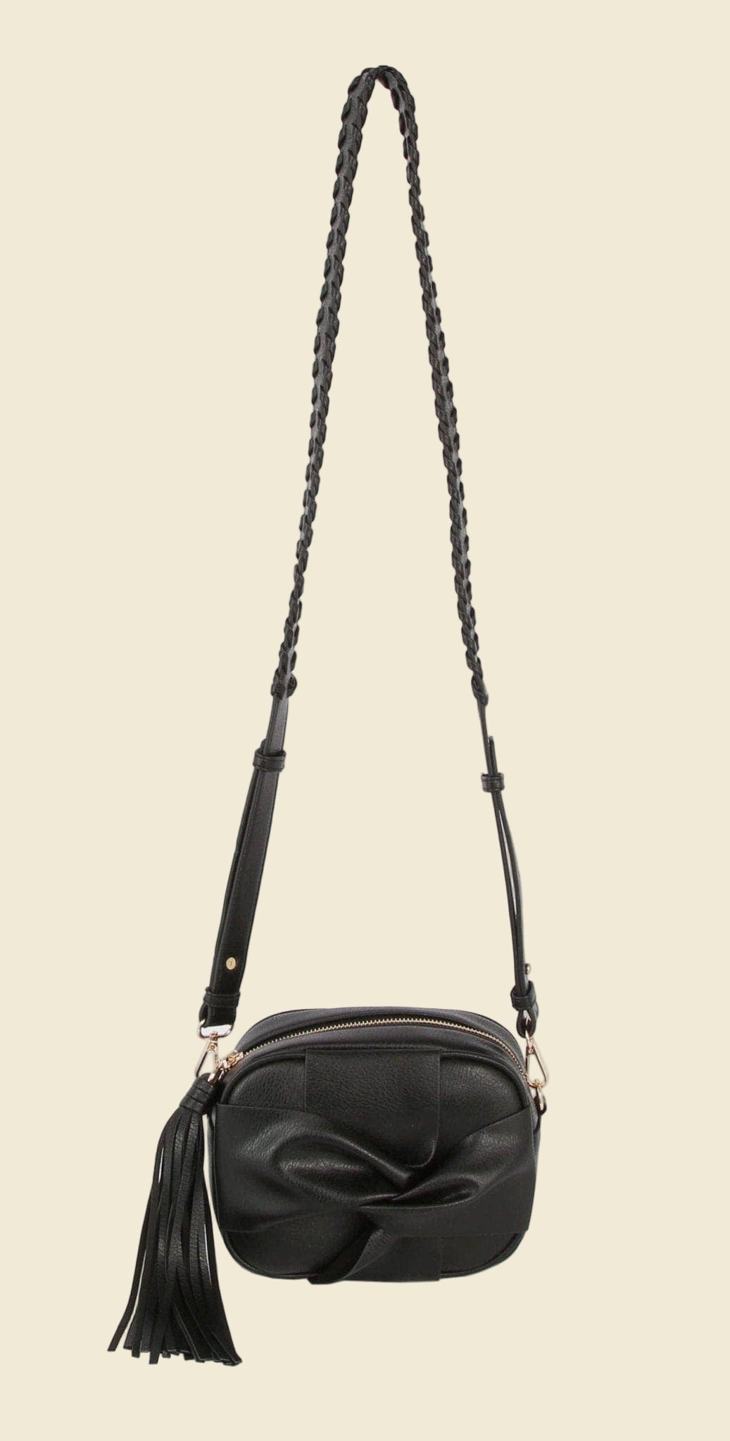Front Knot Crossbody Purse | Black