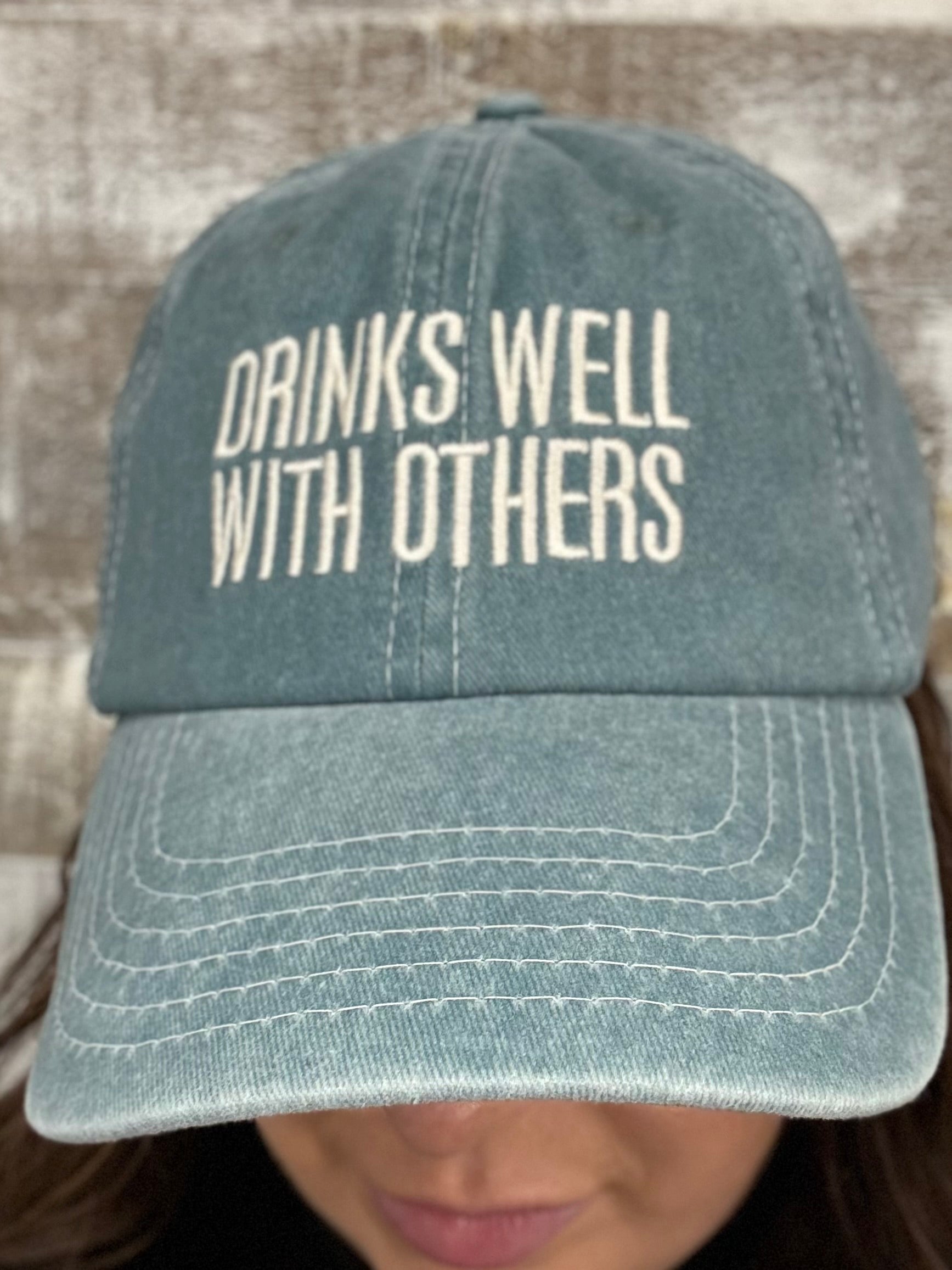 Drinks Well with Others Baseball Cap