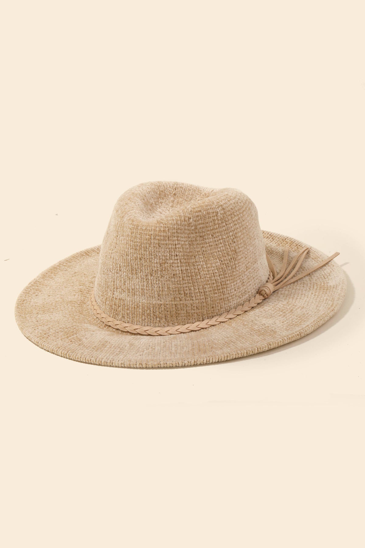 Chenille Panama Hat | Beige