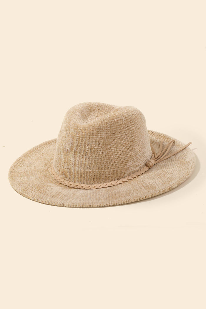 Chenille Panama Hat | Beige