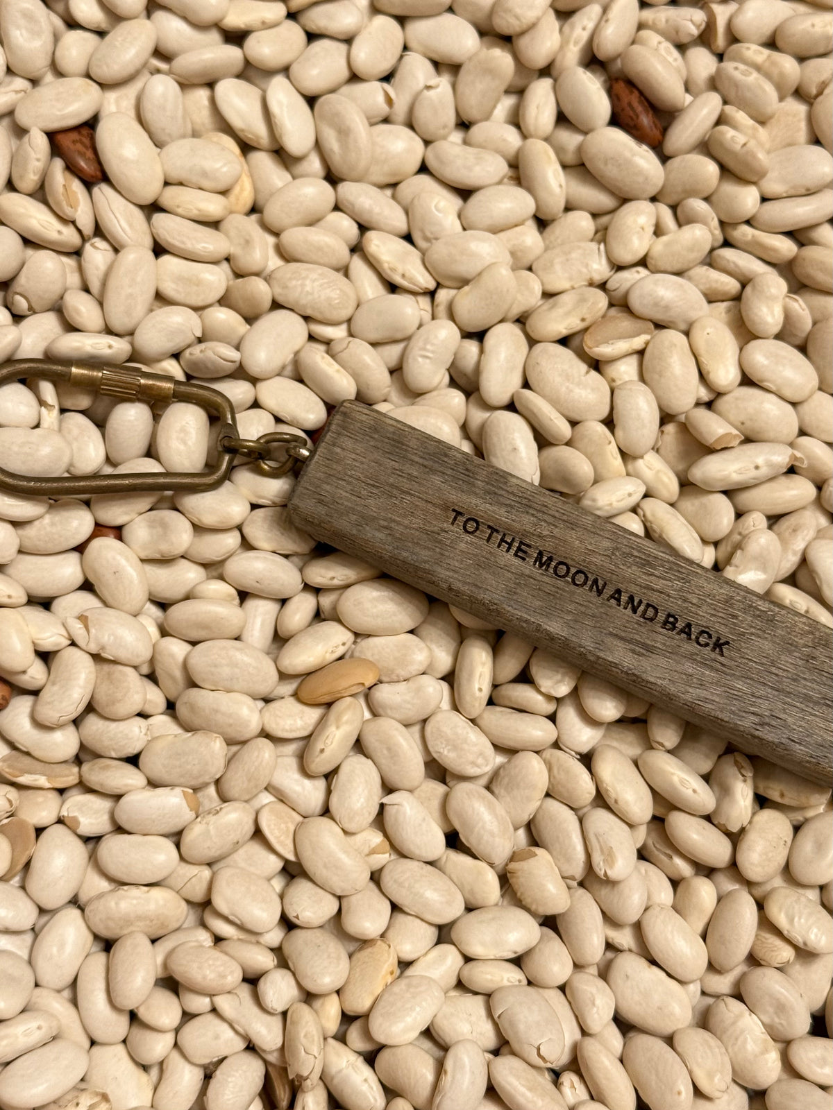 Wooden Quote Keychain