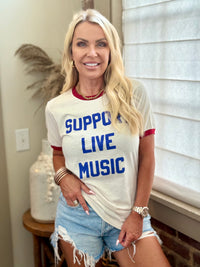 Support Live Music Tee