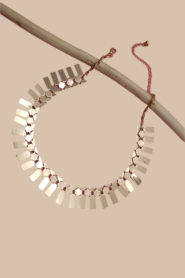 Geometric Fringe Necklace