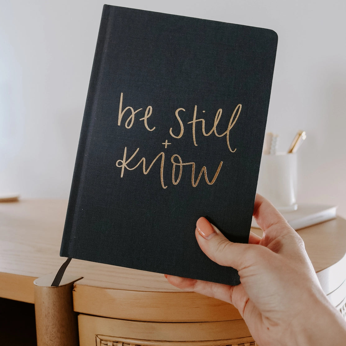 Be Still + Know Fabric Journal