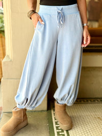Washed Jogger Pants | Blue