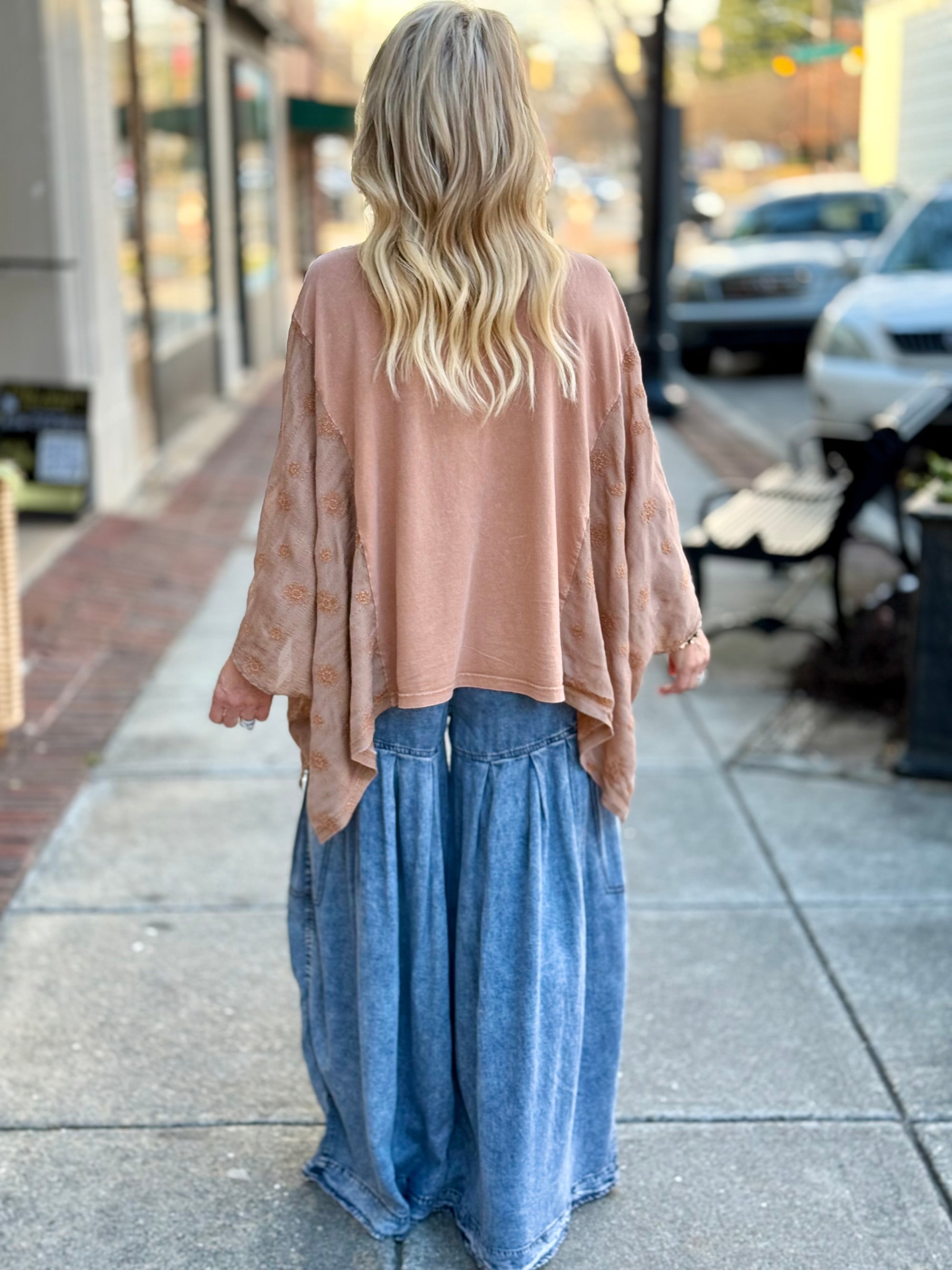 Pleated Wide Leg Cargo Pants