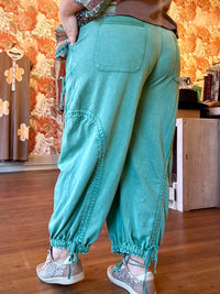 Cinched Drawstring Jogger Pants