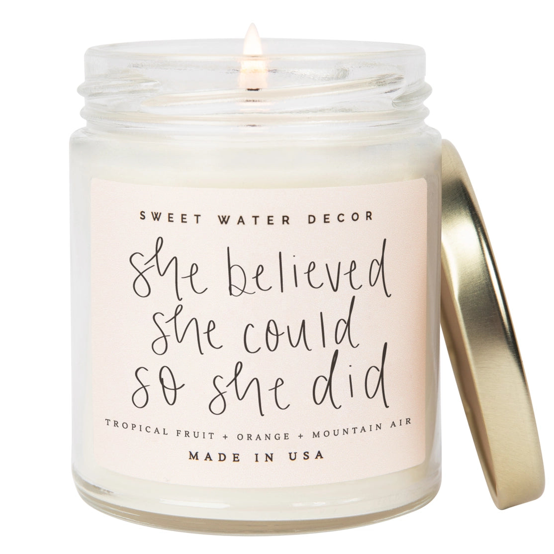 She Believed She Could Soy Candle