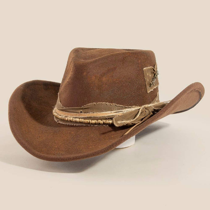 Rustic Multi Strap Hat