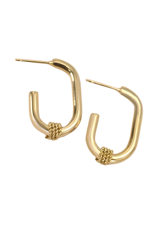 Wrapped Huggie Hoops