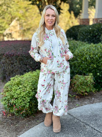 Floral Print Jogger Pants