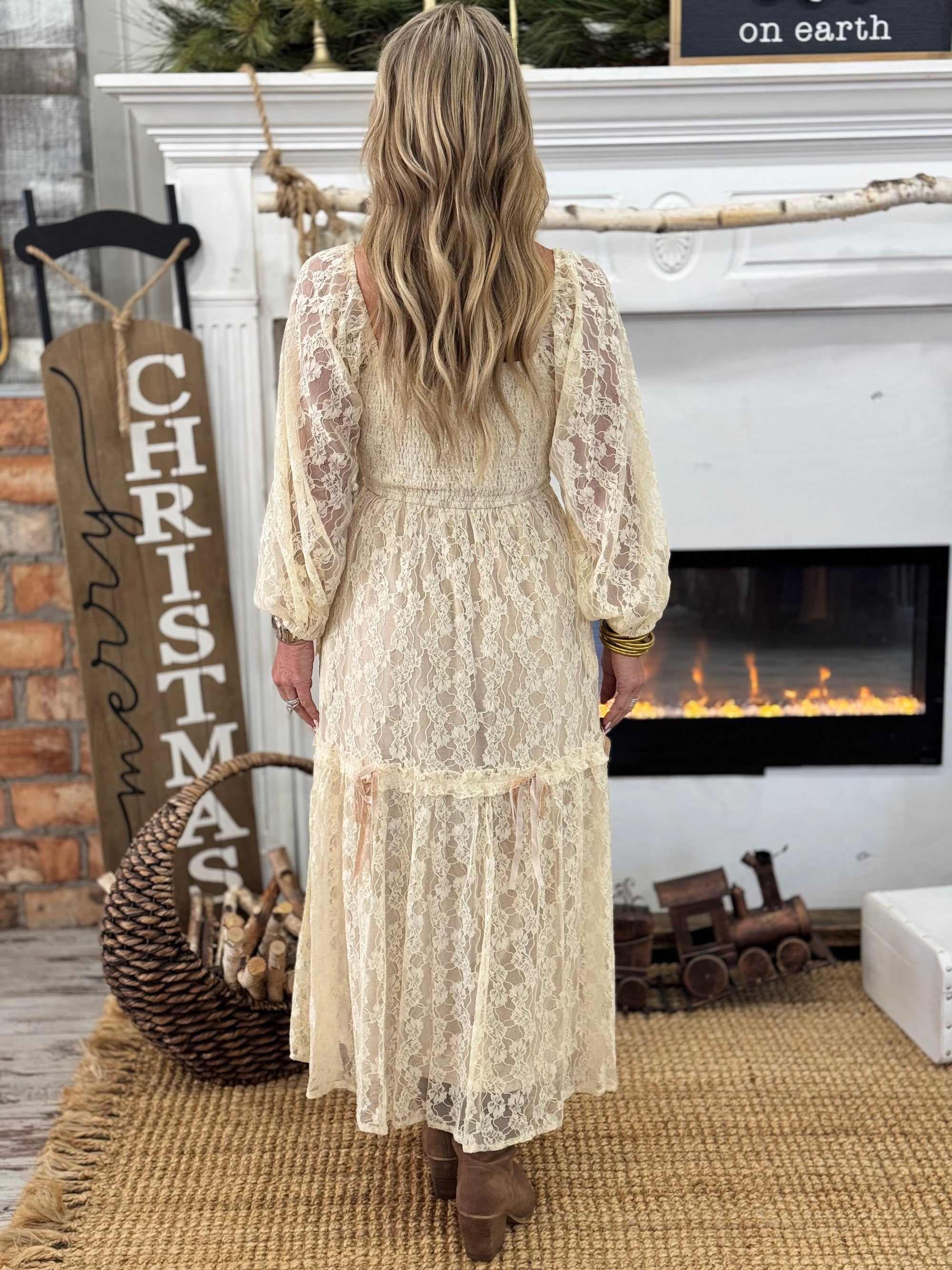 Boho Lace Maxi Dress