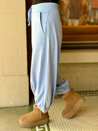 Washed Jogger Pants | Blue