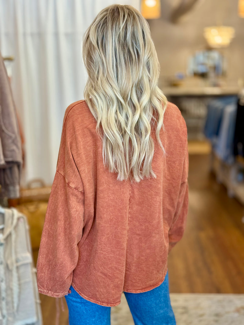 Dolman Sleeve Drawstring Sweatshirt