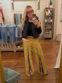 Corduroy Multicolor Panel Pants