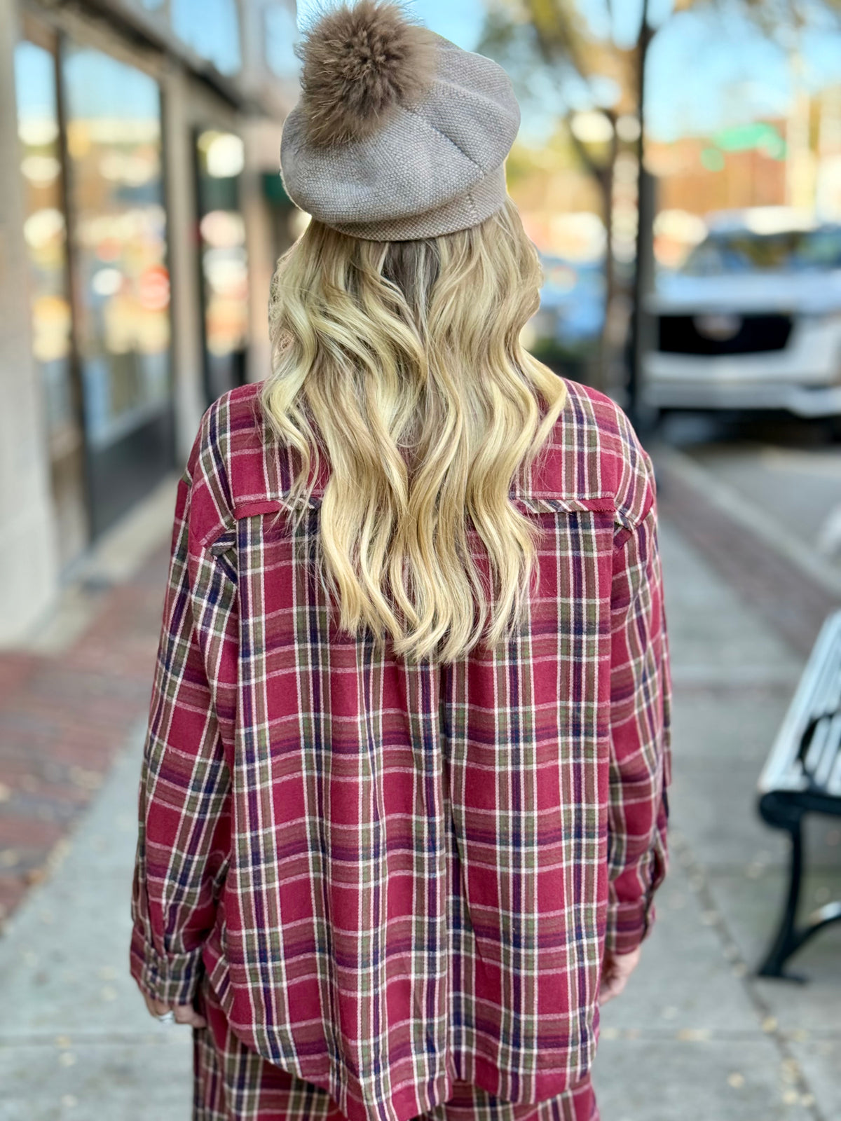 Plaid Button Up Top