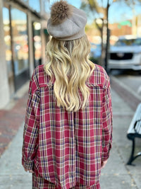 Plaid Button Up Top