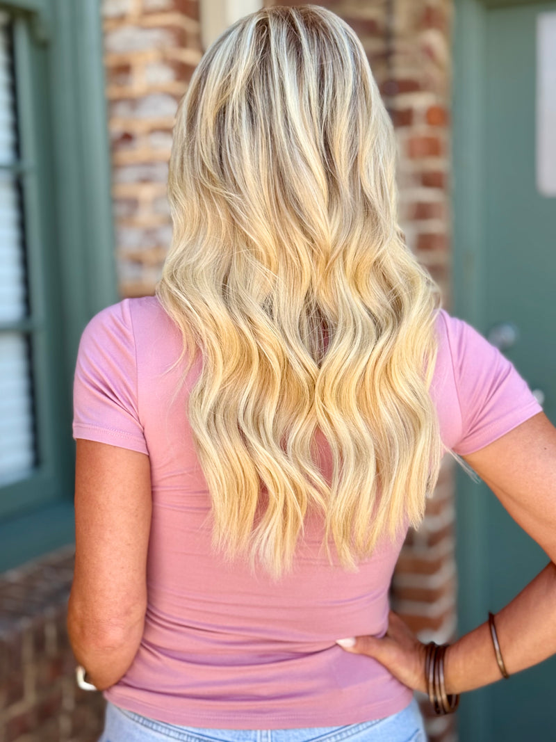 Fitted Solid Top | Rose
