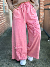 Wide Leg Bow Pants