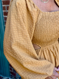 Textured Cutout Dress