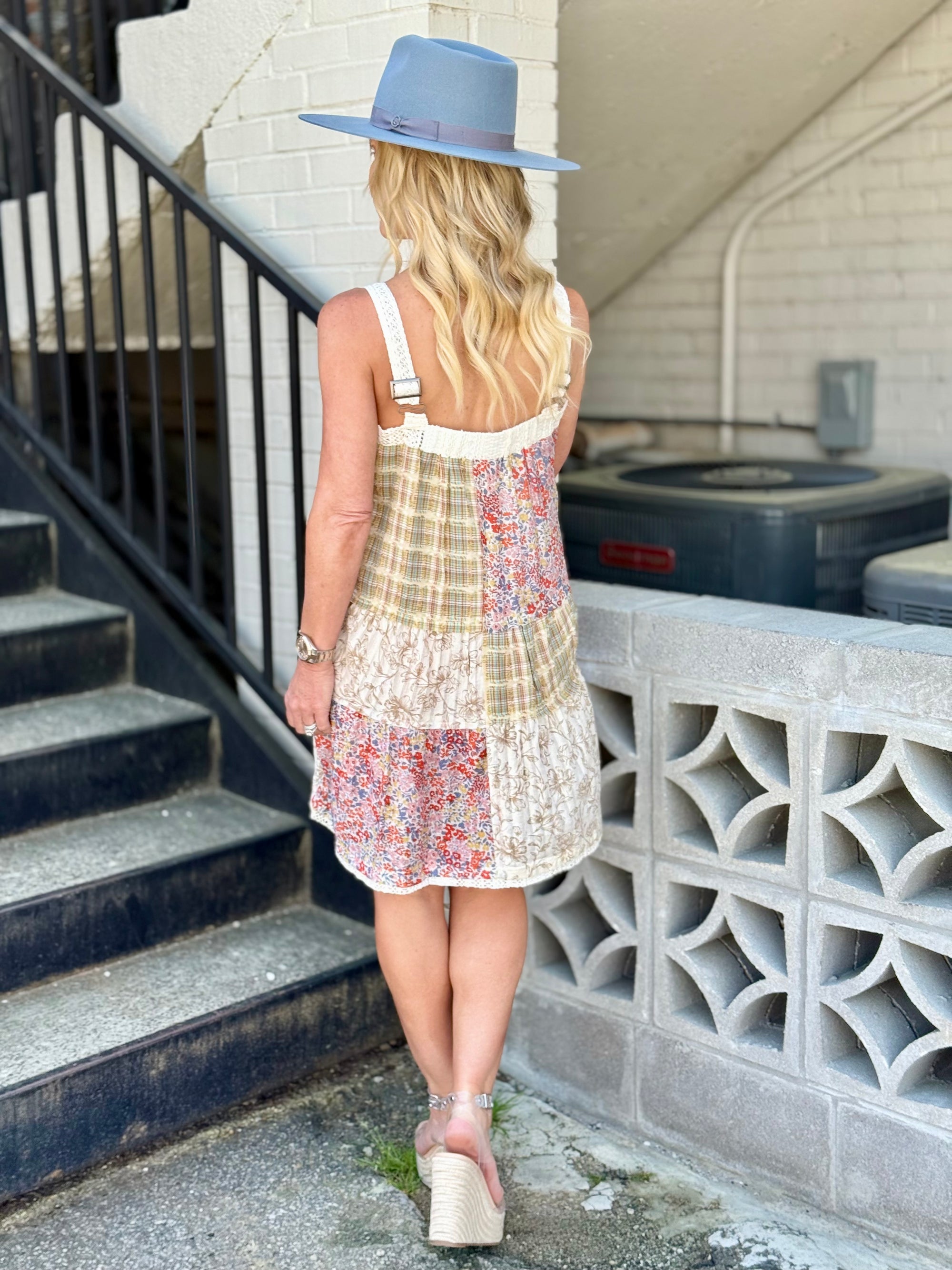 Colorblock Patchwork Dress