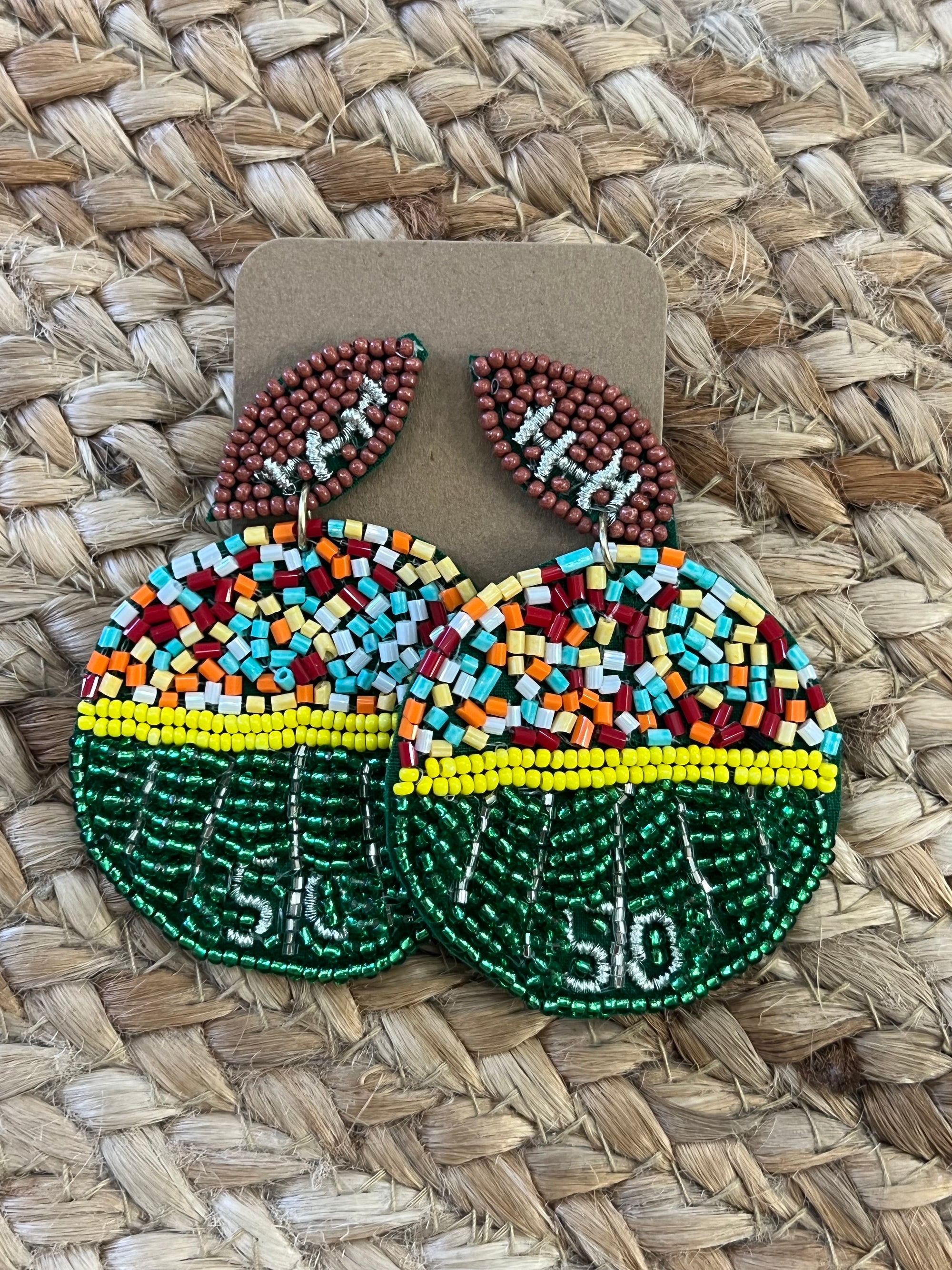 Beaded Stadium Earrings