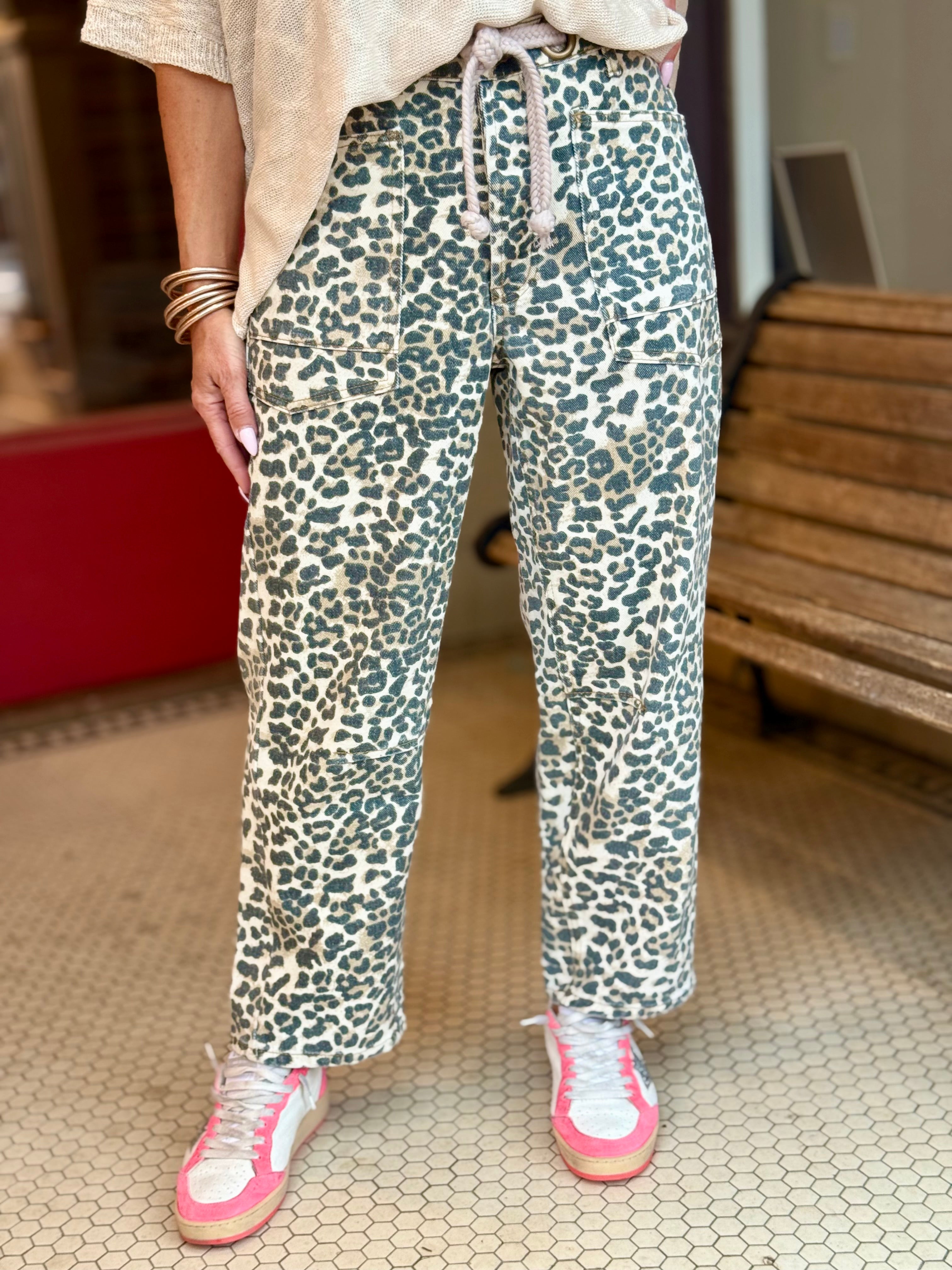 パンツ BEEDEN LEOPARD PRINT PANTS パンツ BEEDEN LEOPARD PRINT WIDE STRAIGHT PANTS leopard