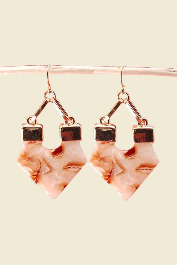 Acrylic Triangle Drop Earrings