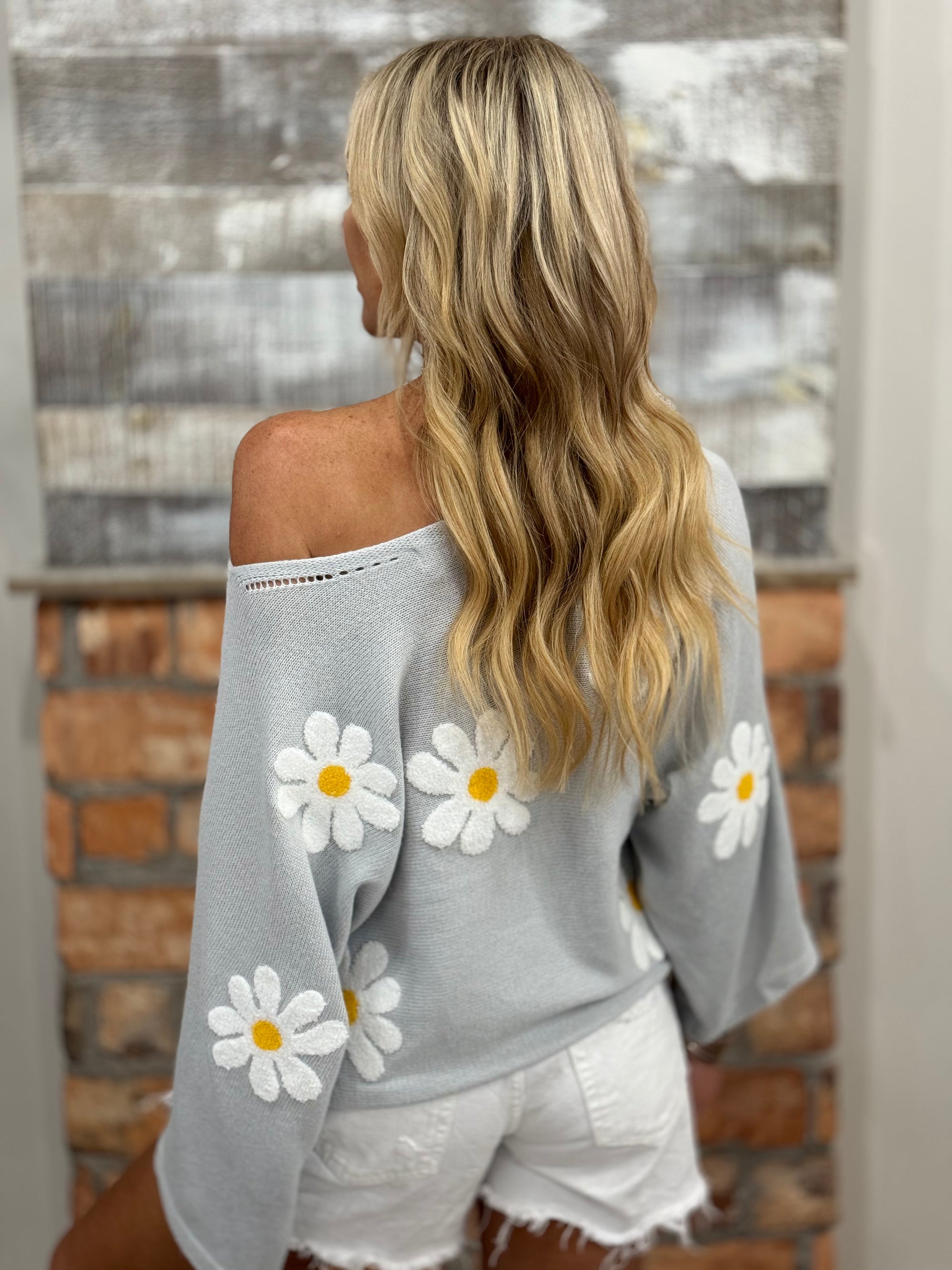Floral Embroidered Knit Top