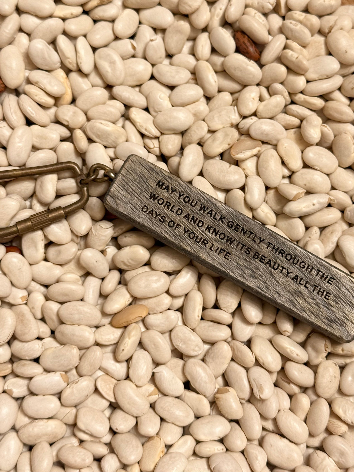 Wooden Quote Keychain