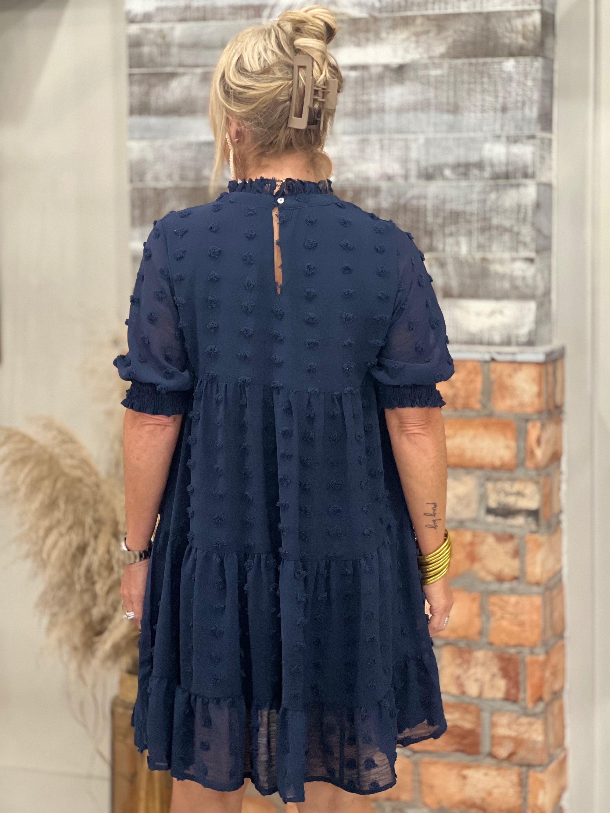 Swiss Dot Tiered Dress