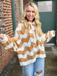 Boho Knit Poncho Hoodie