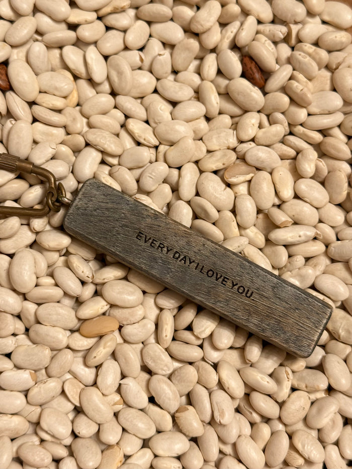 Wooden Quote Keychain