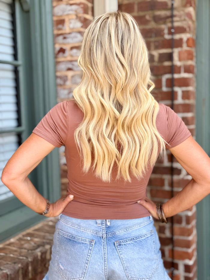 Fitted Solid Top | Mocha