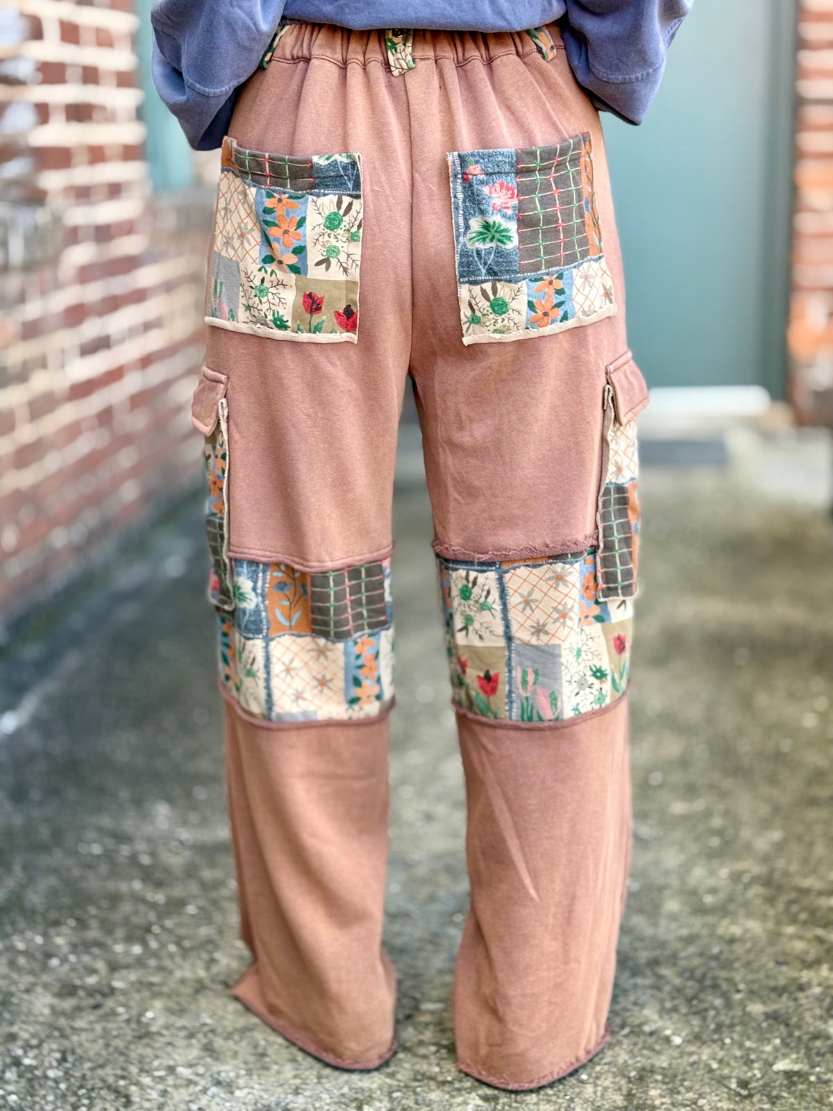 Boho Patchwork Cargo Pants