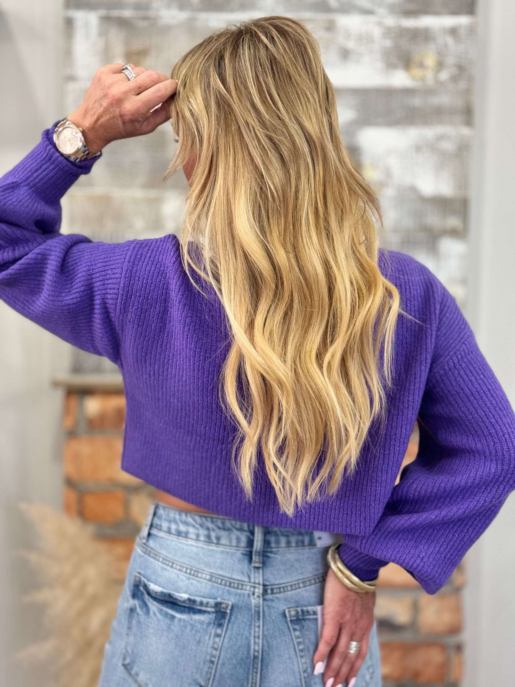 Cropped Turtleneck Sweater