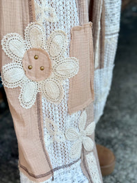 Mixed Fabric Patchwork Jogger Pants