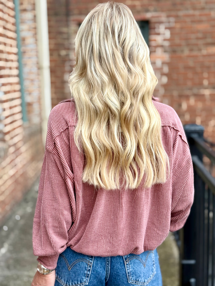 Ribbed Bubble Top