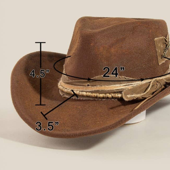 Rustic Multi Strap Hat