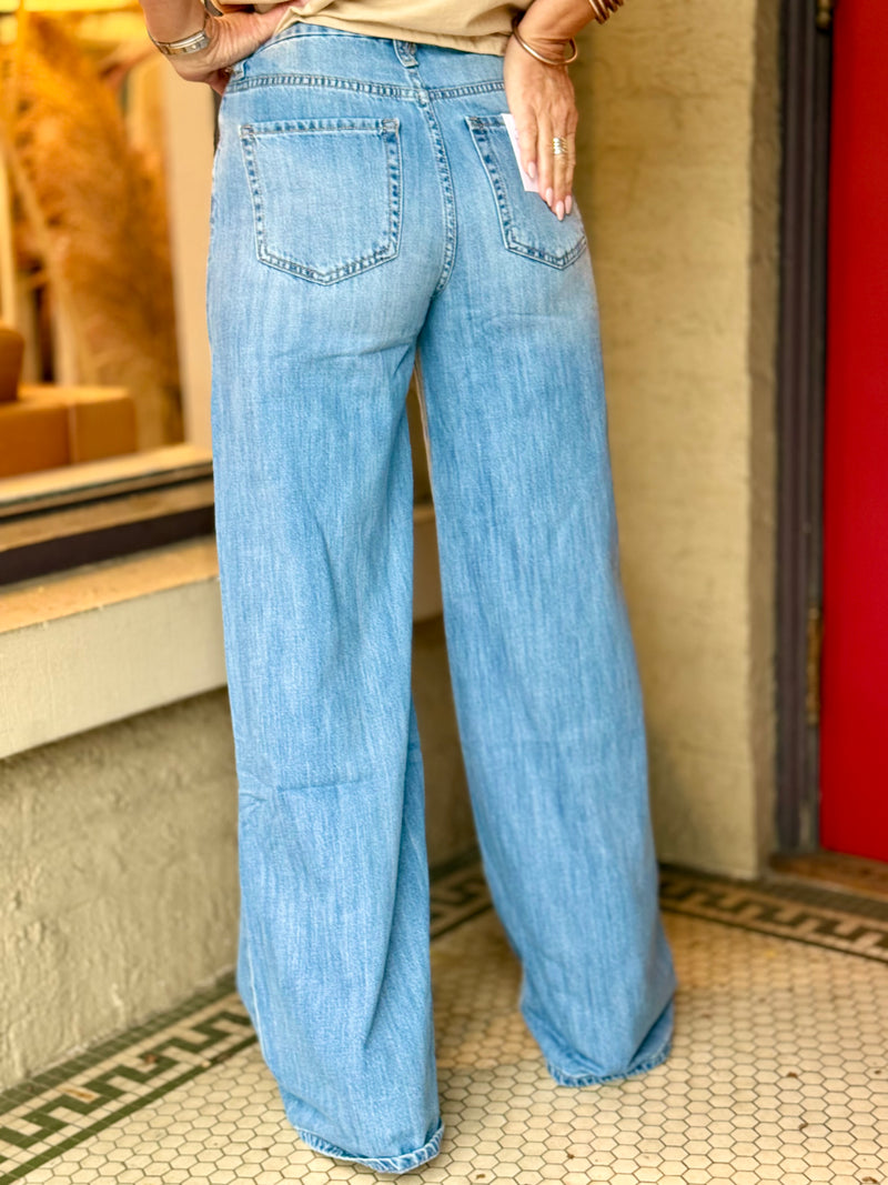 Super High Rise Wide Leg Jeans