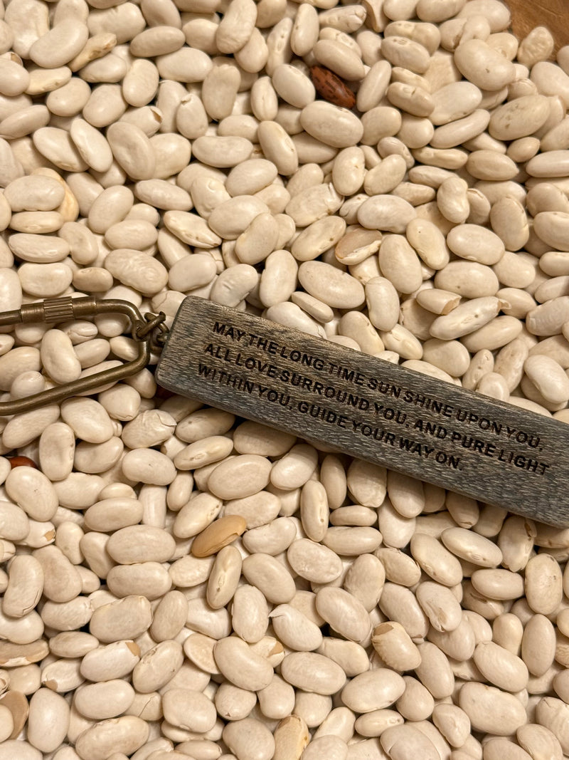 Wooden Quote Keychain