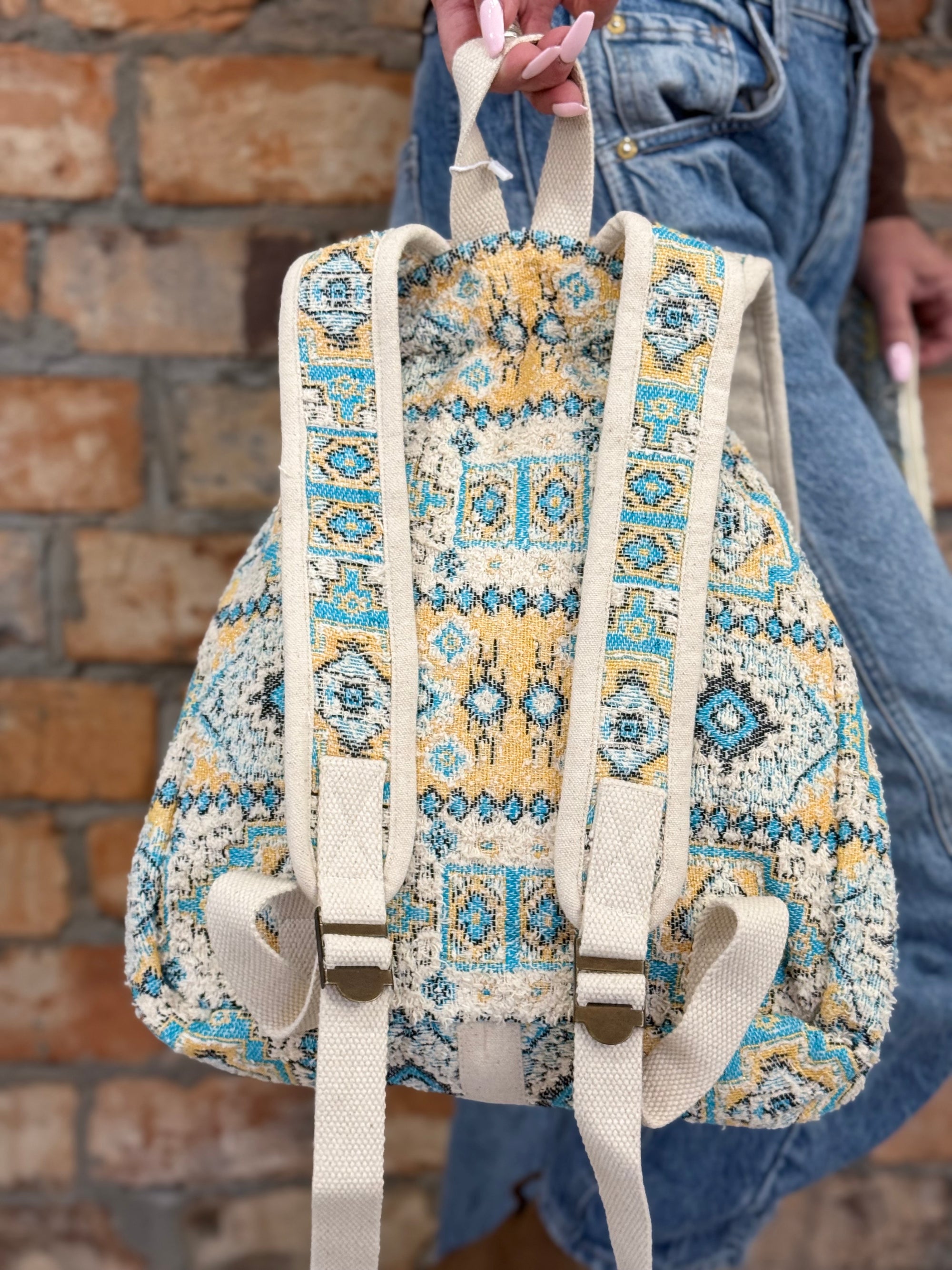 Printed Boho Backpack