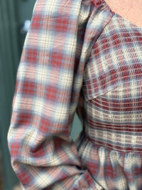 Smocked Plaid Dress