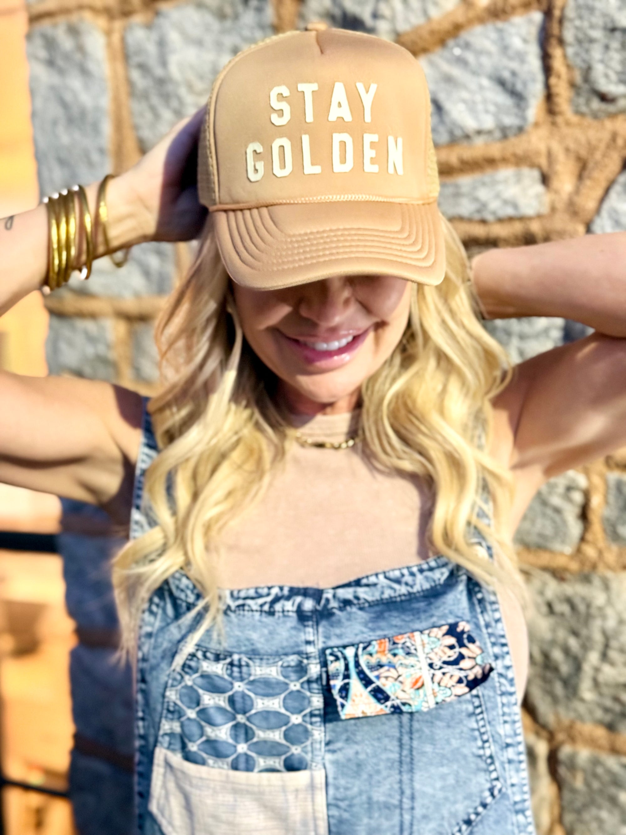 Stay Golden Trucker Hat