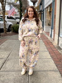 Floral Print Jogger Pants