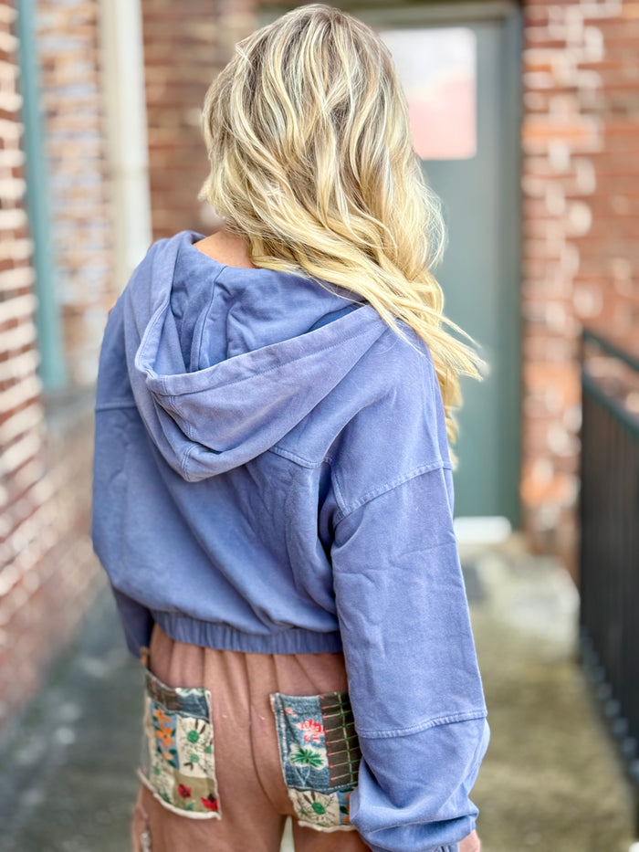 Mineral Washed Hooded Jacket