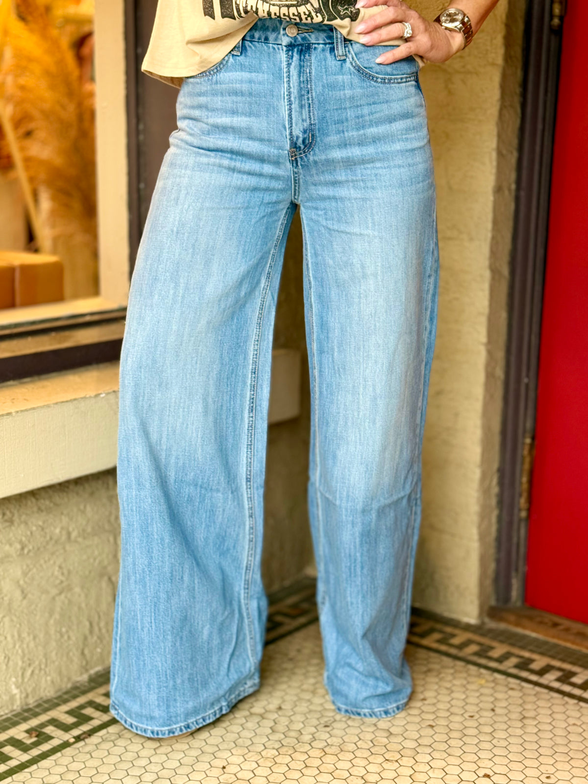 Super High Rise Wide Leg Jeans