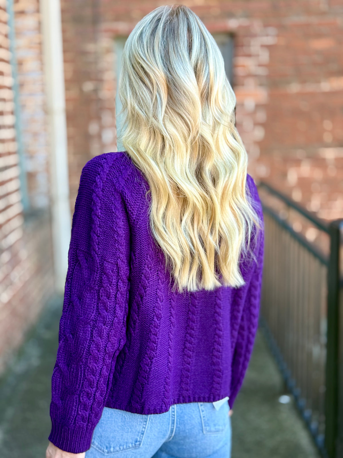Turtleneck Cable Knit Sweater